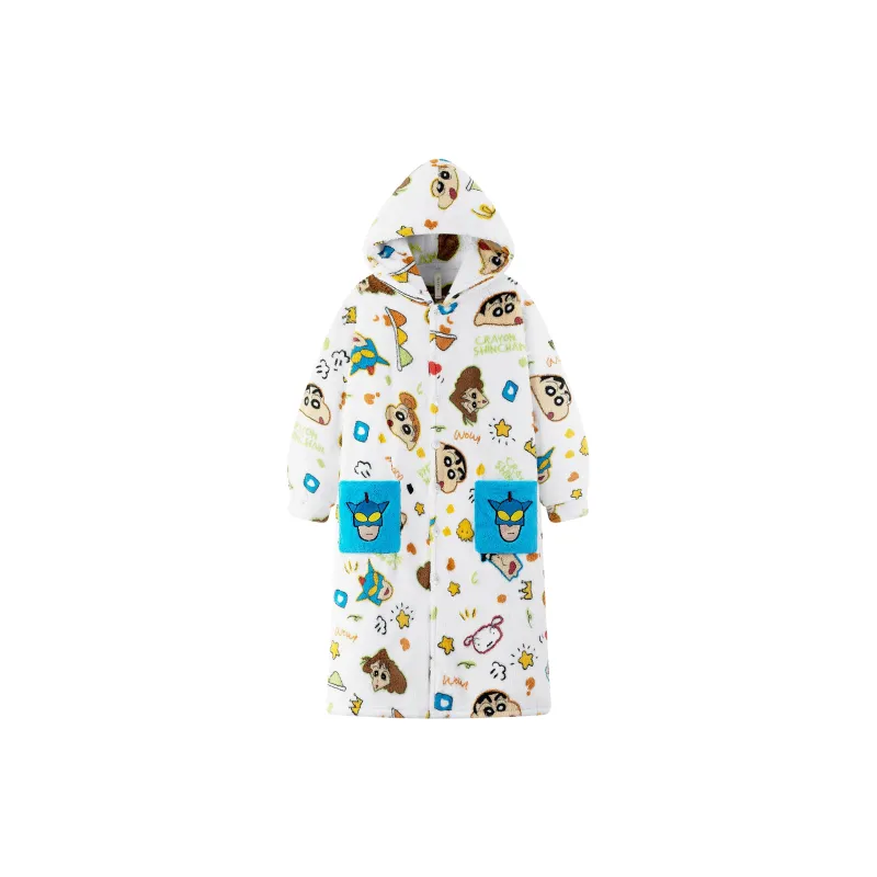 Gongdie x LABIXIAOXIN LIANMINGKUAN Bath Robes Unisex White-2