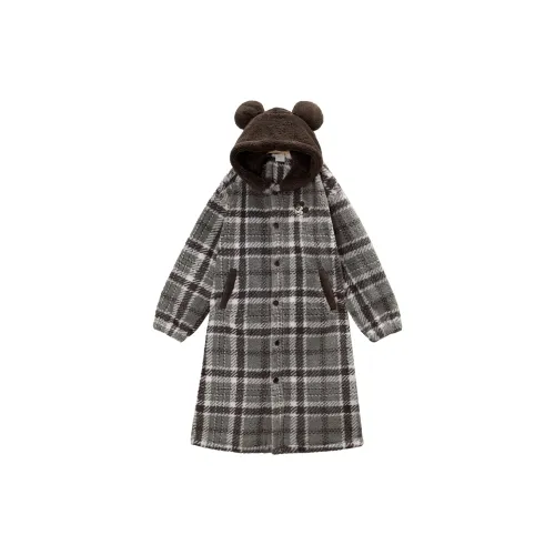 GUKOO x Disney Mickey Series Pajama Robe Men's Gray Green