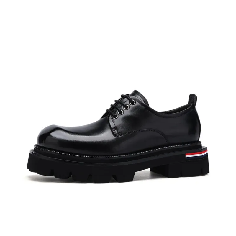 U7 Men's Casual Shoes Men Low Top Black-0