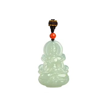 Phoenisess Necklaces White Jade/Pale Greenish White Jade Unisex