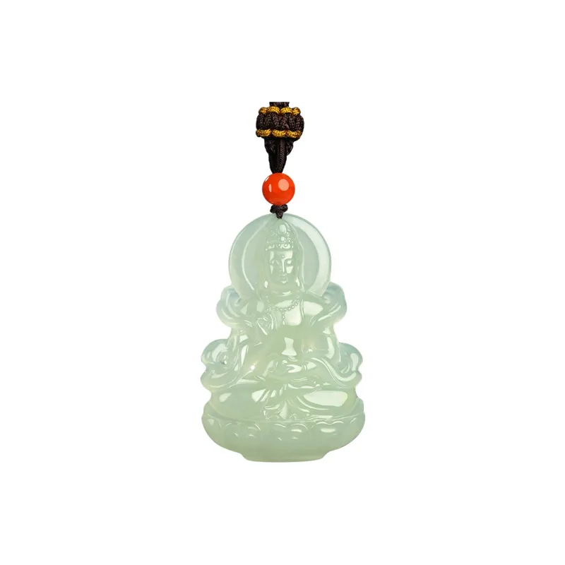 Phoenisess Necklaces White Jade/Pale Greenish White Jade Unisex-0