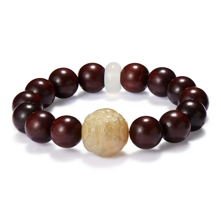 Gianina Golden Sandalwood Bracelets Unisex-4