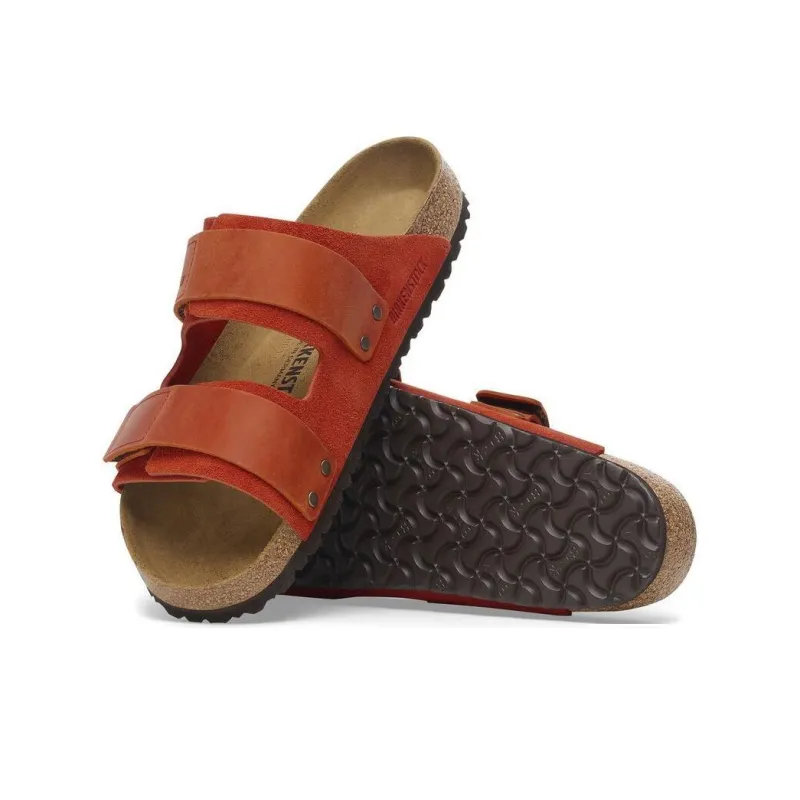 Birkenstock Uji Slip-Resistant Slide Slippers Unisex Orange Regular-5