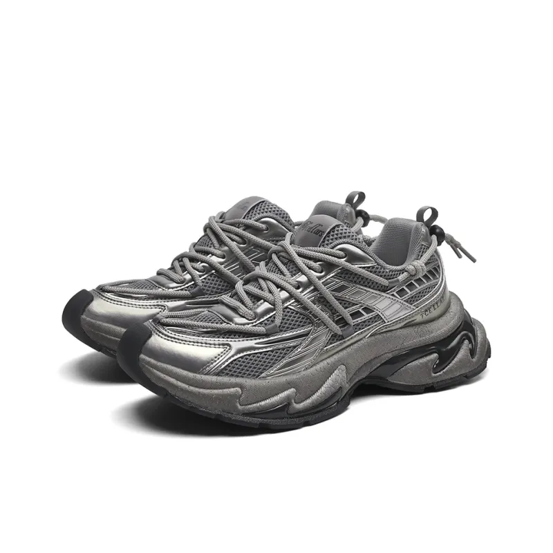 TCELLARS Cushioning Abrasion Resistant Support Balance Height Increasing Low Top Chunky Sneakers Unisex-2