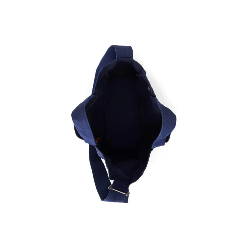 Polo Ralph Lauren Fabric Tote Bag, Shopping Bag, Shoulder Bag, Crossbody Bag, Handbag Men's Blue-3