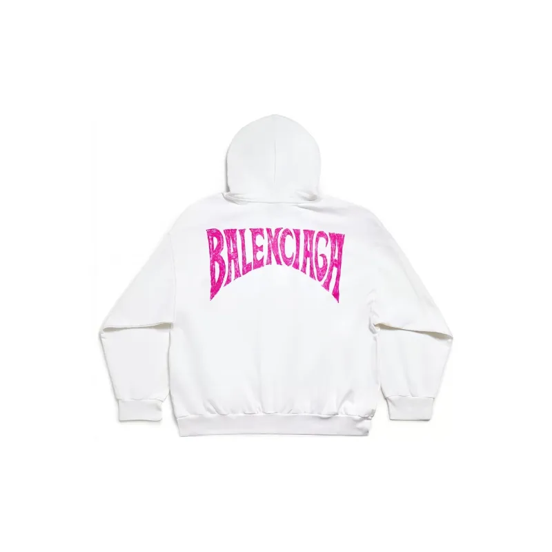 Balenciaga Logo print Cotton Hoodie-1
