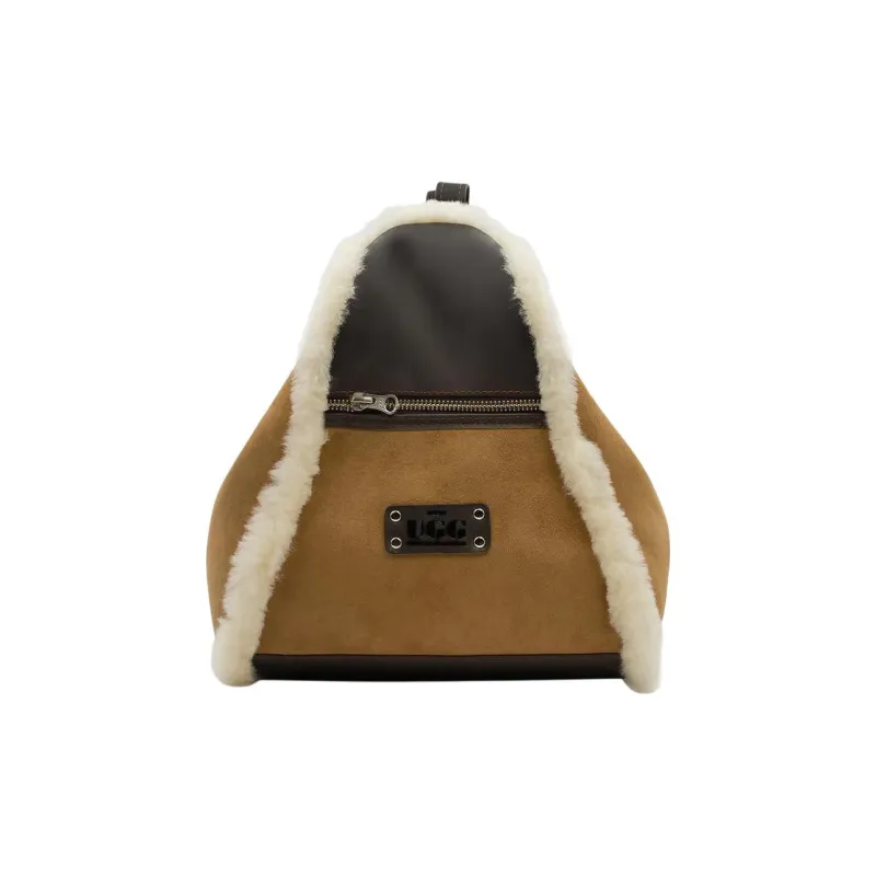 UGG Sheepskin Backpack Unisex Chocolate/Chestnut-6