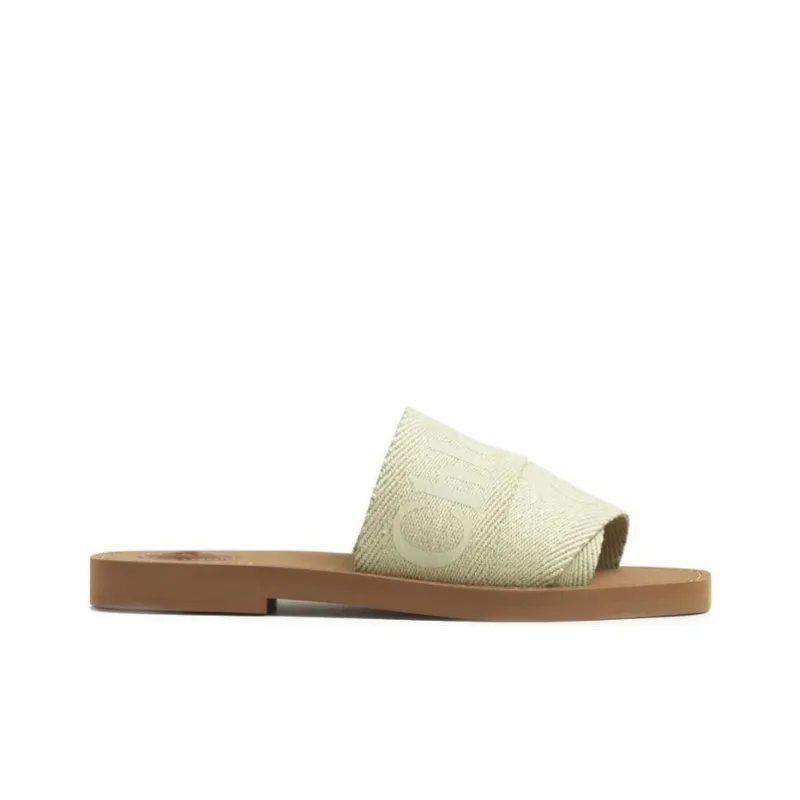 Chloe Quiet Slide Slippers Women's Green-1
