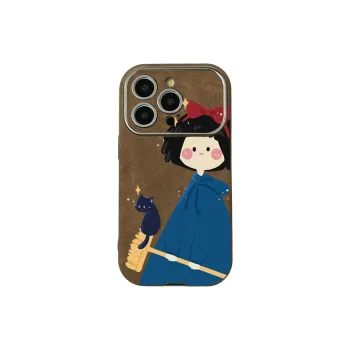 KESHIXIONG TPU Material Blue Witch Phone Case Compatible With IPhone 15/14 Plus/13/12/11/15 Pro Max/XS/XR/XS Max/8 Plus