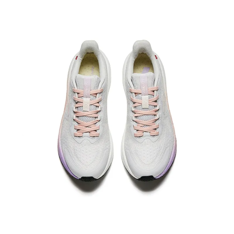 Anta Cushioning Rebound Wear-Resistant Slip-Resistant Low-Top Nitrogen Technology Training Running Shoes Women's Gray-2