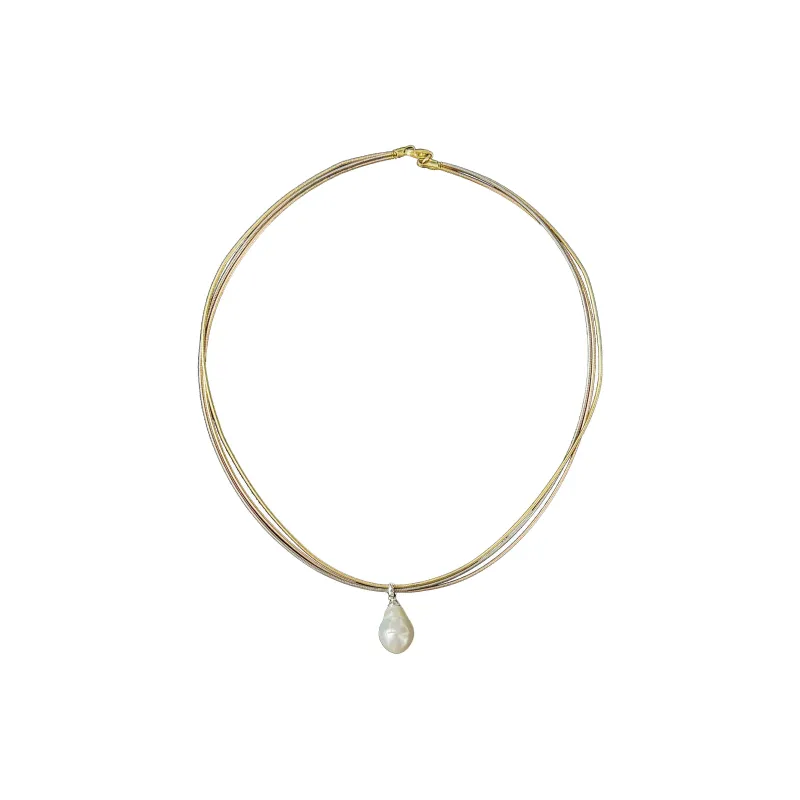 SANWUBALUOKE Freshwater Pearl Necklaces Unisex-0