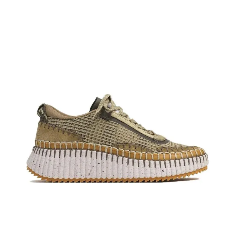 Chloe Low-Top Casual Shoes Unisex Brown-1