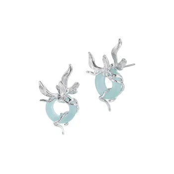 LUCKY ZHY S925 Silver Earrings Women's