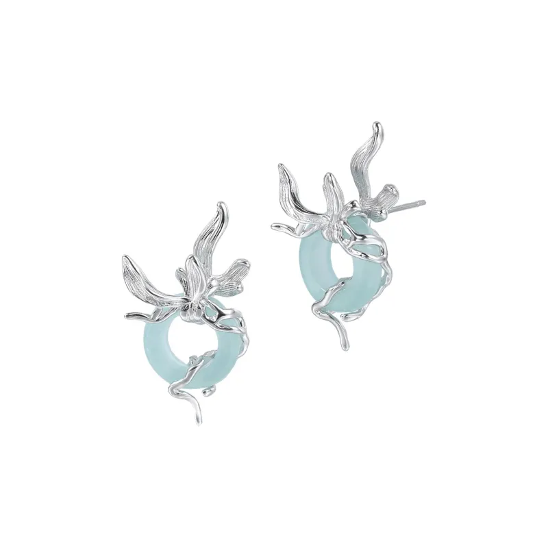 LUCKY ZHY S925 Silver Earrings Women's-0
