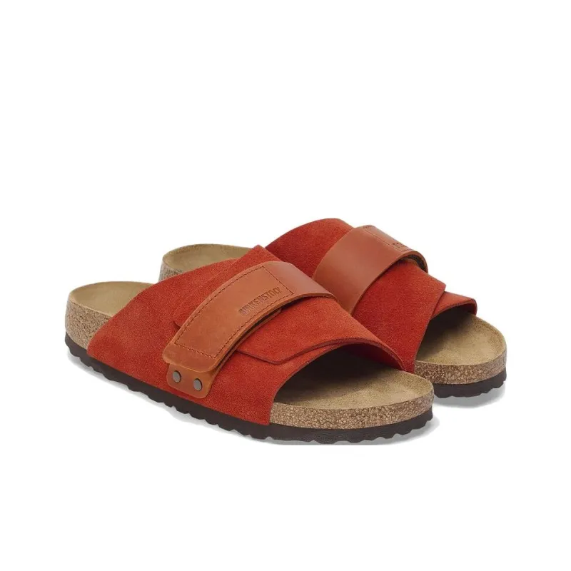 Birkenstock Kyoto Series EVA Slip-Resistant Slide Slippers Unisex Red Regular-3