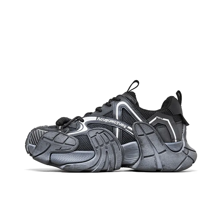 Acupuncture A Collection Cushioned Wear-Resistant Height Increasing Low-Top Chunky Sneakers Women's-5