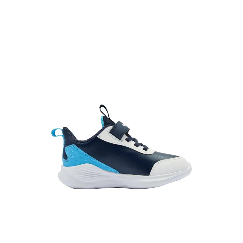 QIAODAN Slip Resistant Anti Kick Low Top Kids' Running Shoes Blue White Children Aged 3 7 Years Old-1