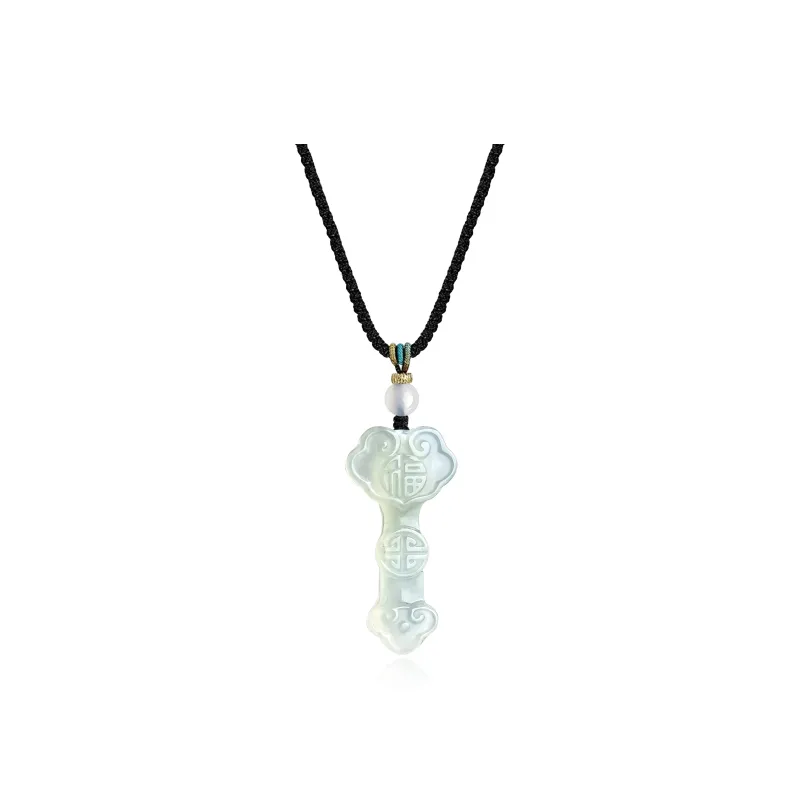 Tang Zhi Serpentine Jade Necklaces Unisex-6