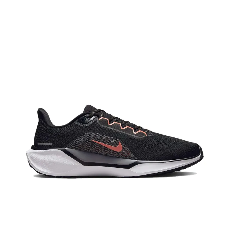 Nike Pegasus 41 Abrasion Resistant Low Top Running Shoes Men's Black Orange-1