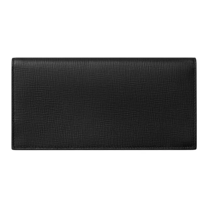 CARTIER Grained Calfskin Wallet Unisex Black-1