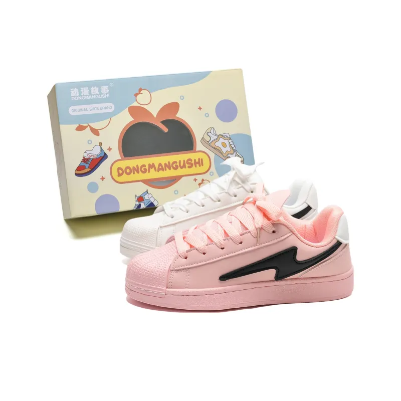 Anime Story Slip Resistant Cushioning Abrasion Resistant Lightweight Breathable Low Top Skateboard Shoes Unisex-12