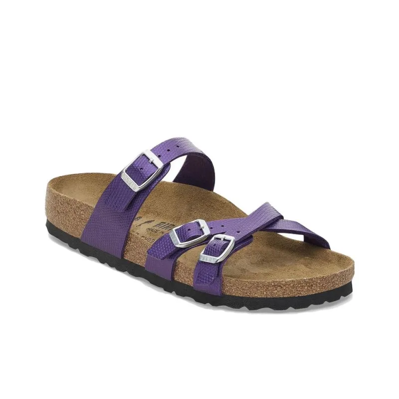 Birkenstock Franca Slip-Resistant Slide Slippers Women's Purple Regular-2