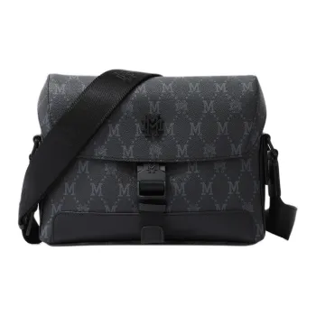 FION Mountain And Sea Journey Series Artificial Leather Shoulder Bag Regular Men's Black