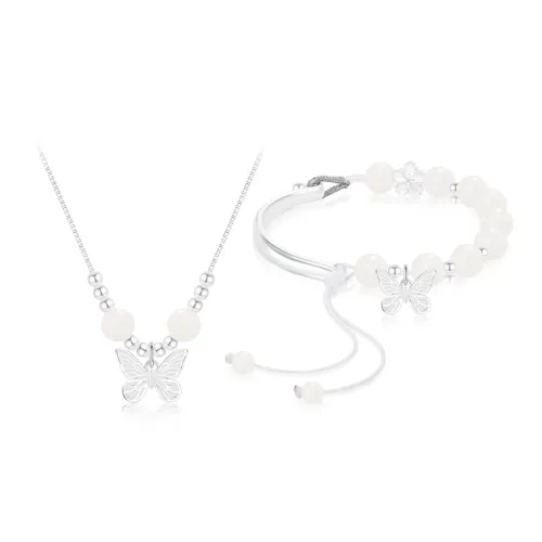 Cuz Strange Intention White Jade Bodhi Bracelets Women's
