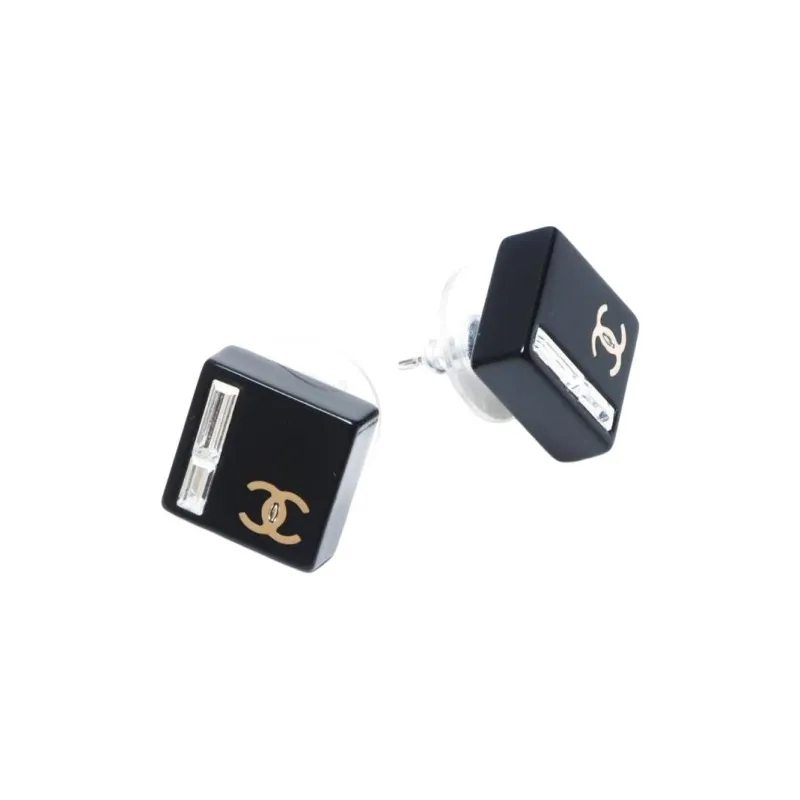 CHANEL 2007 Cc Square Earrings-1