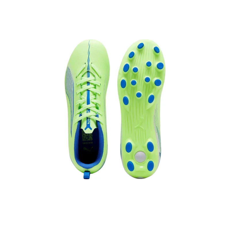 PUMA Ultra 5 Non-slip Support Low-Top Kids' Soccer Shoes Blue Green Kids'-3