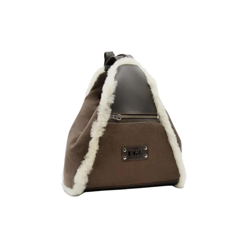 UGG Sheepskin Backpack Unisex Chocolate/Chestnut-1