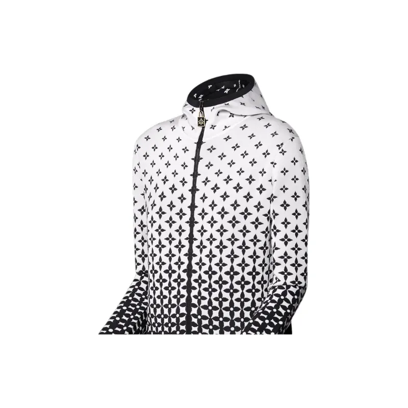 LOUIS VUITTON Ombré Monogram Silk Knit Jacket-3