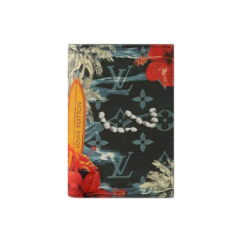 LOUIS VUITTON Passport Cover Monogram Surfin' Navy Blue