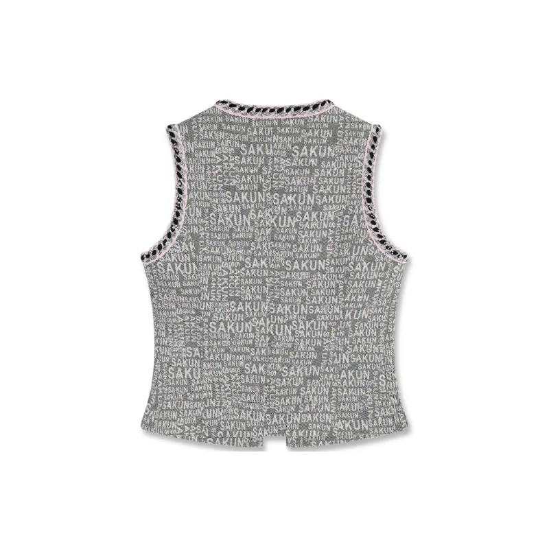 SAKUN Vests Unisex Gray-1
