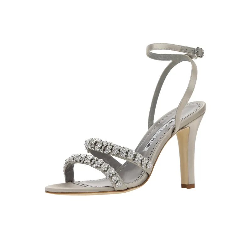 MANOLO BLAHNIK Vedada 105mm Crystal-strap Sandals-4