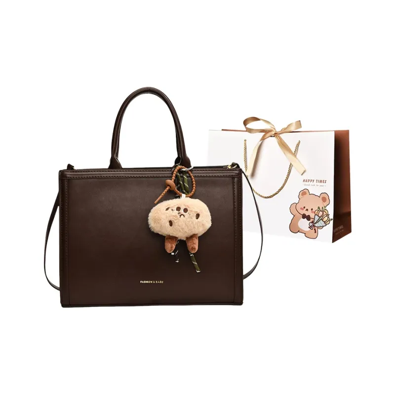 ERANGBEAR PU Tote Bag Shopping Bag Crossbody Handbag Women's Multicolor-0