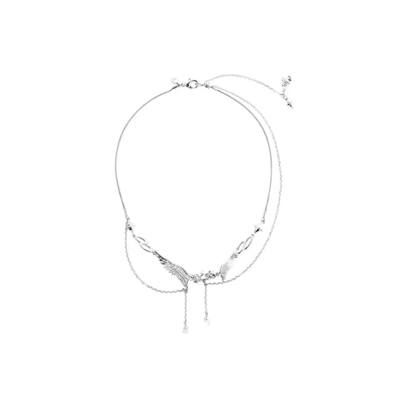 WEALTHYBOO Copper Light Wing Necklace Unisex-0