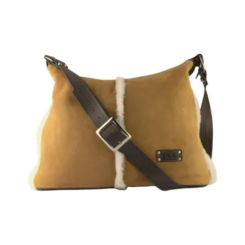 UGG Sheepskin Shoulder Bag Crossbody Bag Large Size Women's Chestnut