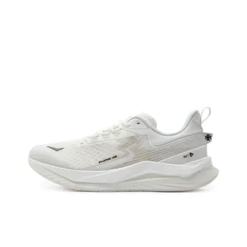 361° Cushioning Anti Slip And Wear Resistant Low Top Casual Running Shoes Unisex Feather White