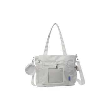 Yalu Nylon Tote Bag Shoulder Bag Regular Women's Ecru/Black/Blue/Pink/Khaki