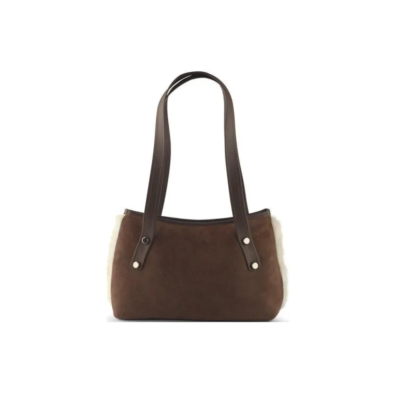 UGG Sheepskin Shoulder Bag Handbag Shoulder Bag Women's Chocolate/Chestnut-4