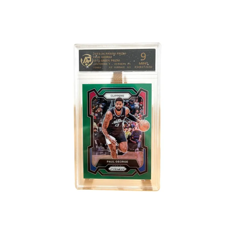 PANINI Paul George Clippers Prizm Green Prizm Basketball Card 9 Points Graded Cards 1 Pc-0
