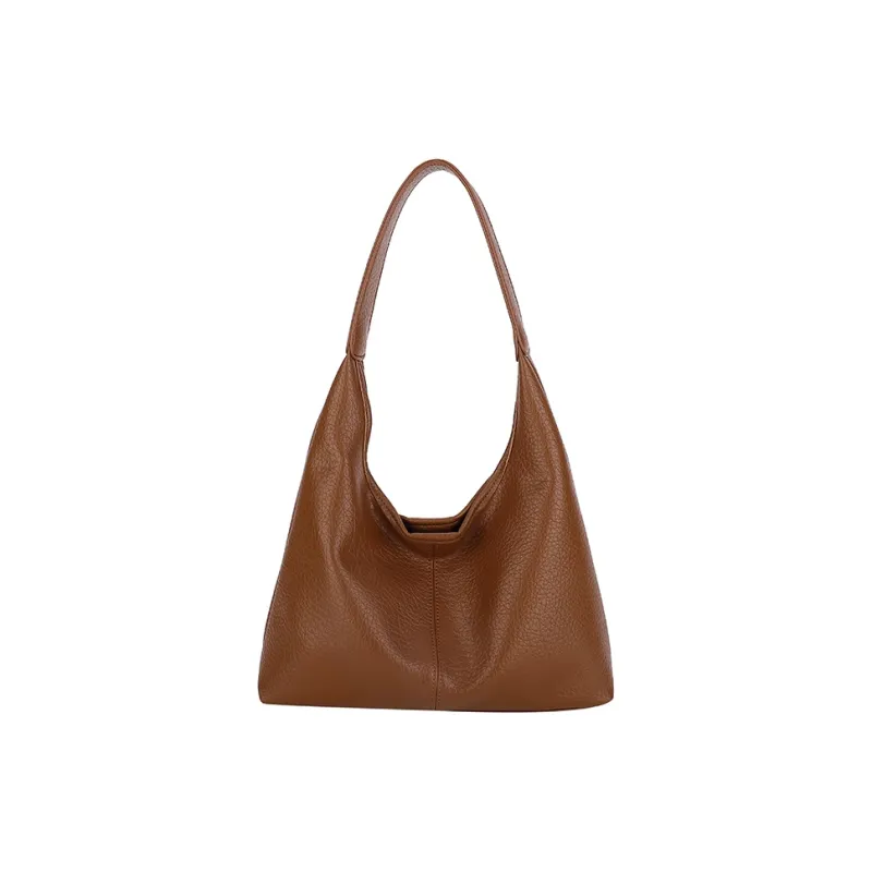 Ji Reminiscence PU Shoulder Bag Women's Black/Khaki/Coffee/Brown-11