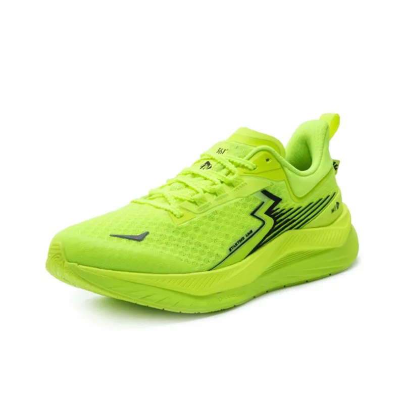 361° Cushioning Anti Slip And Wear Resistant Low Top Casual Running Shoes Unisex Green-1