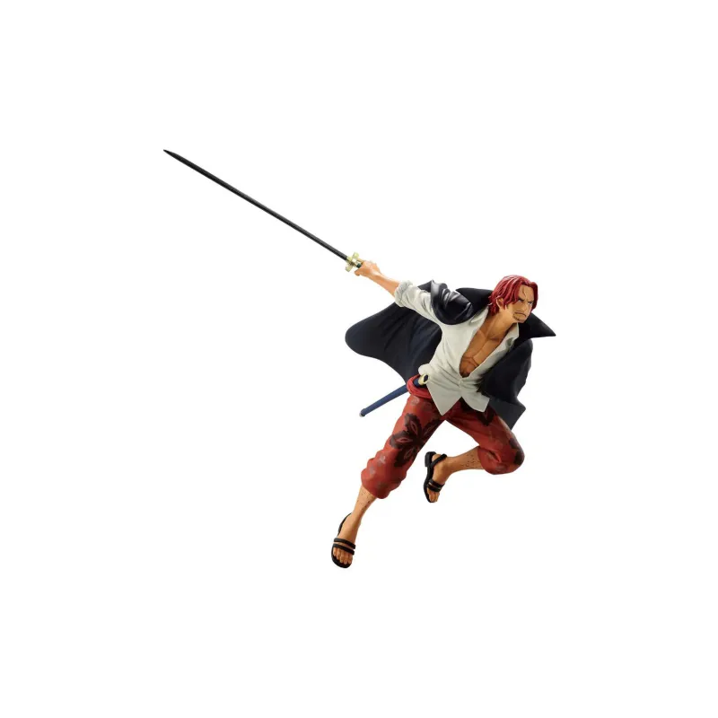 BANDAI Glass Factory, One Piece BRC Battle Instant, Four Admirals, Red Haired Shanks, Figure Bonus Gifts 17cm-1