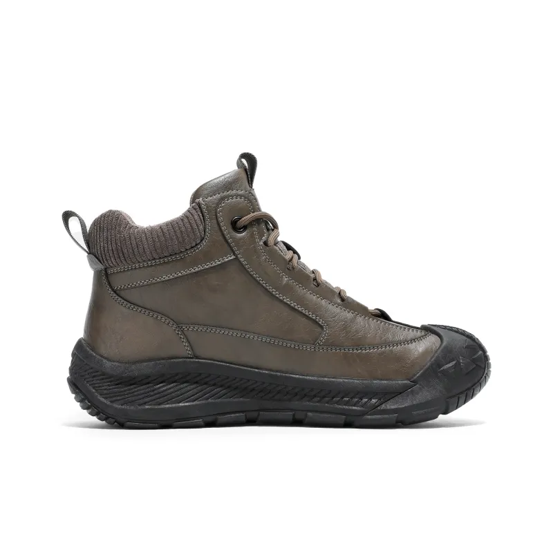 Binary High Top Casual Shoes Men's Brown-1
