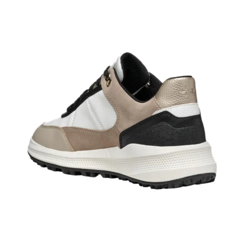 GEOX Pg1x Ab Low Top Casual Shoes Women's White Umber-3