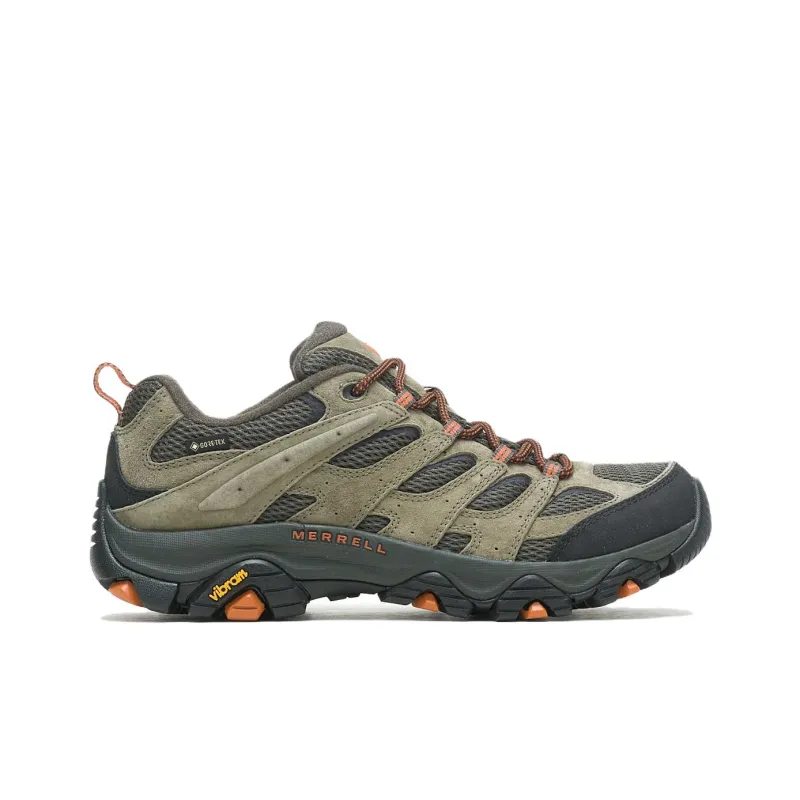 MERRELL Anti Slip Wear Resistant Low Top Hiking Shoes Men's Olive-1