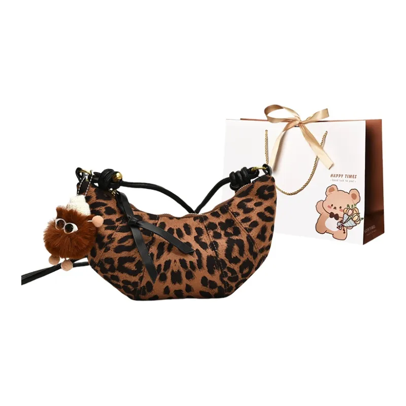 ERANGBEAR PU Croissant Bag, Commute Shoulder Bag Women's-5
