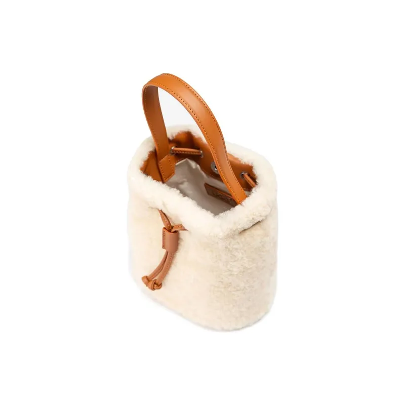 UGG Sheepskin Bucket Bags Handbags Women's Natural-2